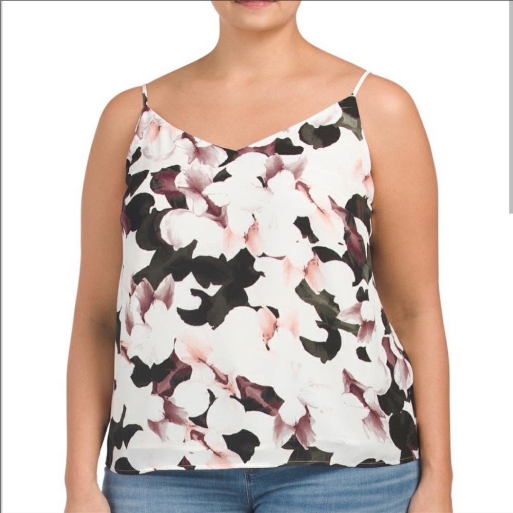 1 State floral tank top
